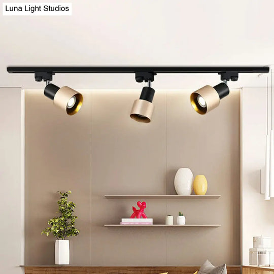 Modern Metal Track Lighting Fixture - Grenade Shaped Design For Living Room