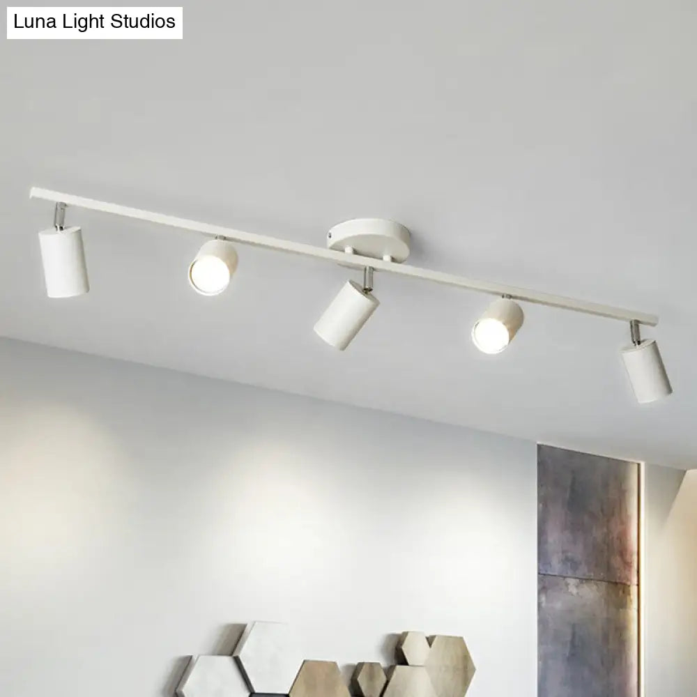 Modern Metal Tube Track Lamp - Ceiling Spotlight For Clothing Store