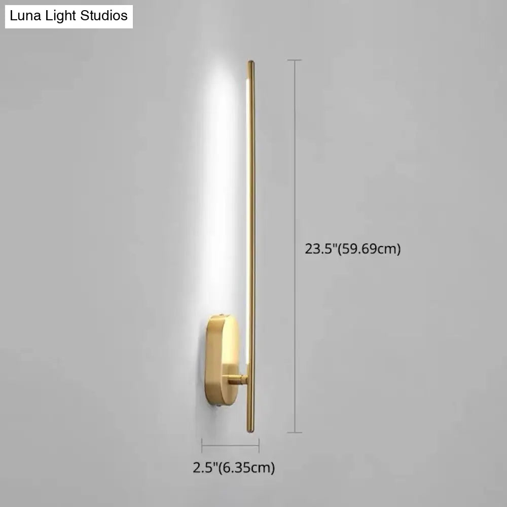 Modern Metal Wall Lamp For Bedroom & Living Room - Linear Strip Lighting