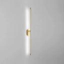 Modern Metal Wall Lamp For Bedroom & Living Room - Linear Strip Lighting 2 / Brass White
