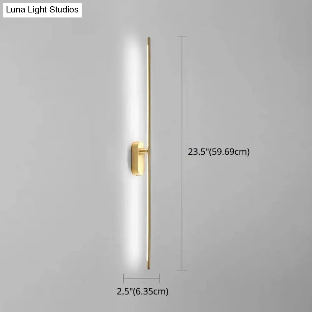 Modern Metal Wall Lamp For Bedroom & Living Room - Linear Strip Lighting