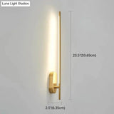 Modern Metal Wall Lamp For Bedroom & Living Room - Linear Strip Lighting