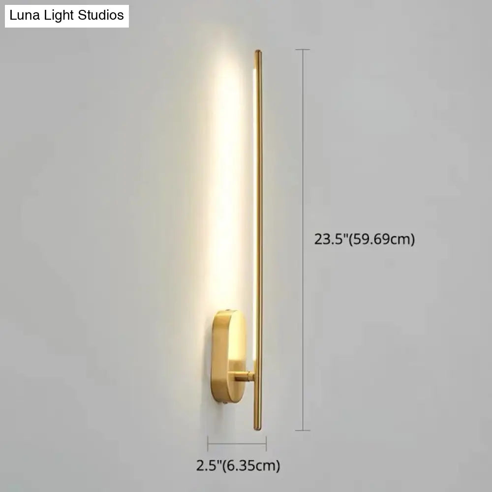 Modern Metal Wall Lamp For Bedroom & Living Room - Linear Strip Lighting