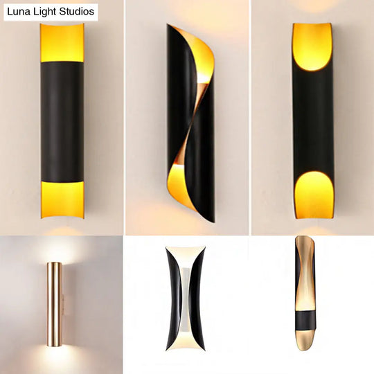 Modern Metal Wall Mounted Bedside Lamp - Stylish Tubular Black Lighting Ideas