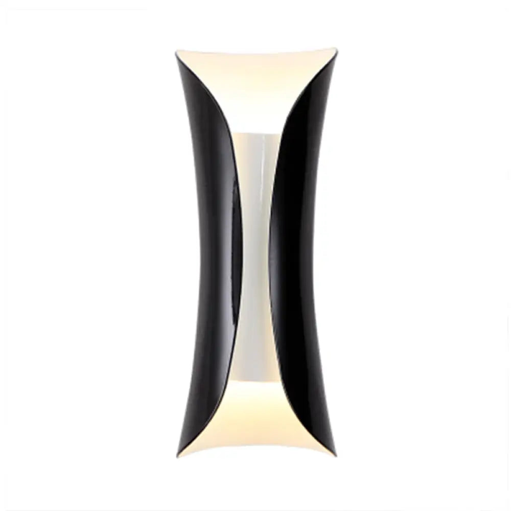 Modern Metal Wall Mounted Bedside Lamp - Stylish Tubular Black Lighting Ideas / Small D