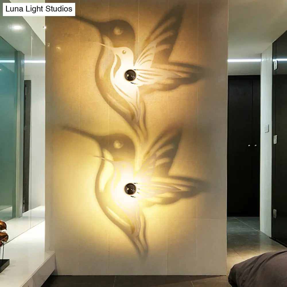 Modern Metal Wall Sconce - Cartoon Shape Ideal For Study Room