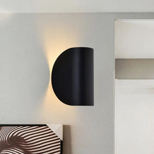 Modern Metal Wall Sconce Light For Bedroom - Foldable Design 1-Light Black/Grey/Silver Black