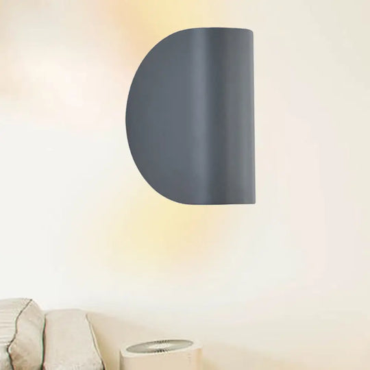 Modern Metal Wall Sconce Light For Bedroom - Foldable Design 1-Light Black/Grey/Silver Grey