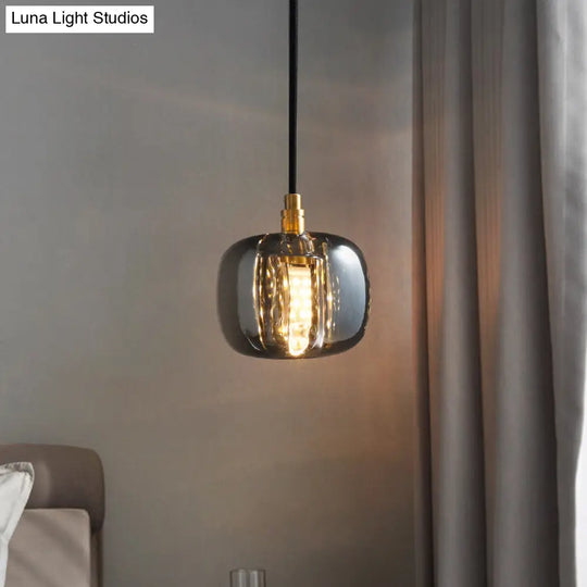 Modern Mini Crystal Pendant Light With Brass Finish For Living Room Bar And Coffee Shop Ceiling