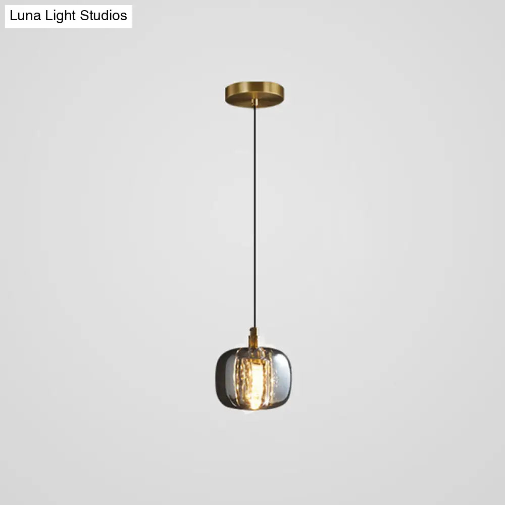 Mini Crystal Pendant Light With Brass Finish For Modern Living Spaces Antique