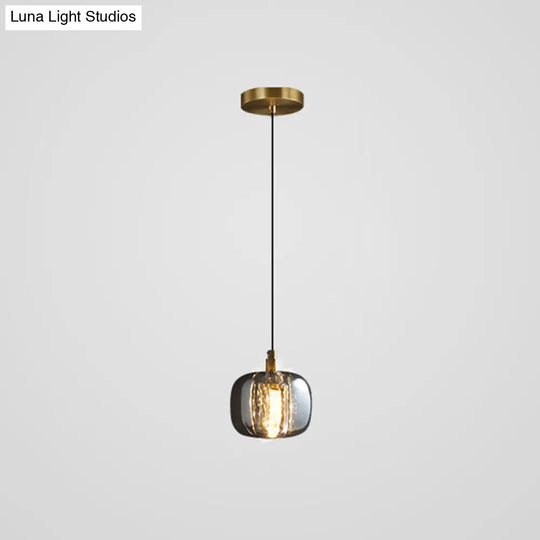 Mini Crystal Pendant Light With Brass Finish For Modern Living Spaces Antique