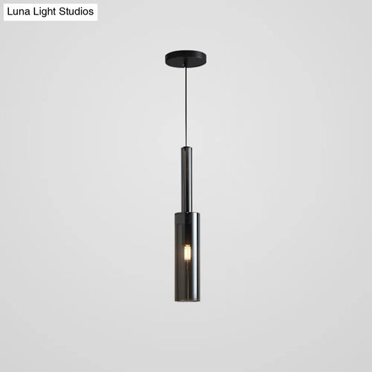 Mini Crystal Pendant Light With Brass Finish For Modern Living Spaces Gloss Black