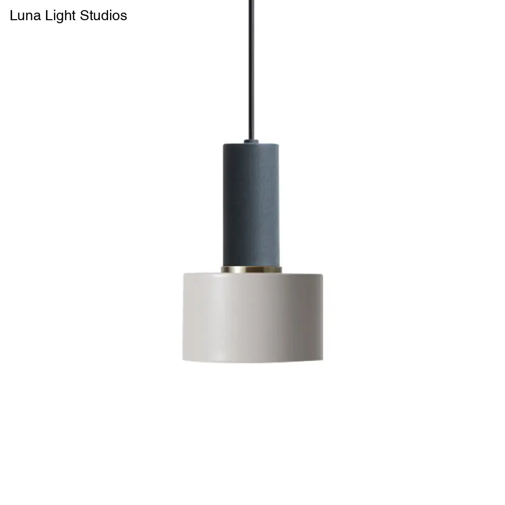 Modern Mini Pendant Light: Elegant Metallic Single Ceiling Hanging Light