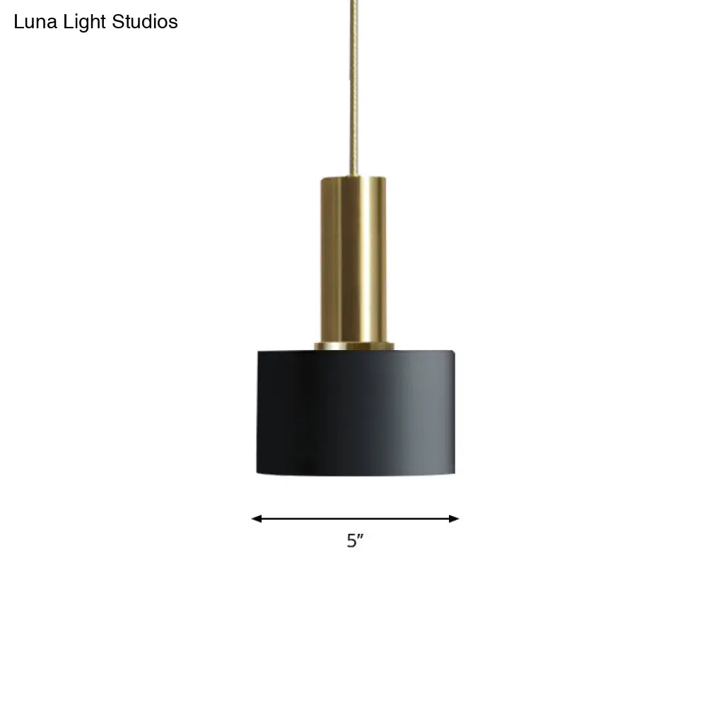 Modern Mini Pendant Light – Sleek Metallic Ceiling Hanging Single