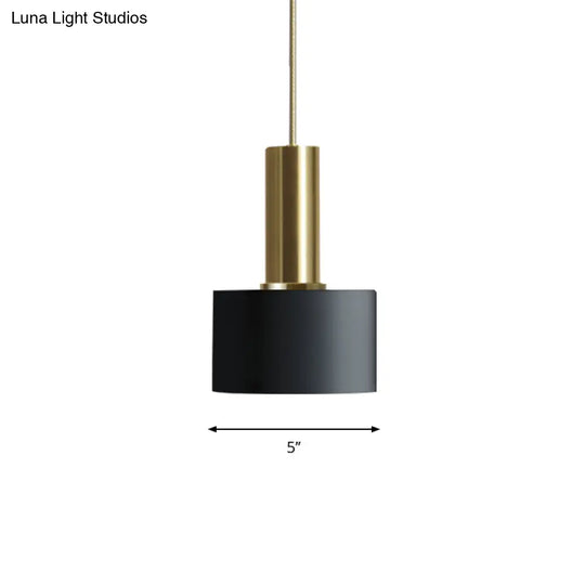 Modern Mini Pendant Light – Sleek Metallic Ceiling Hanging Single