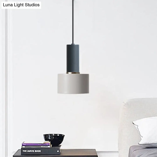 Modern Mini Pendant Light: Elegant Metallic Single Ceiling Hanging Light