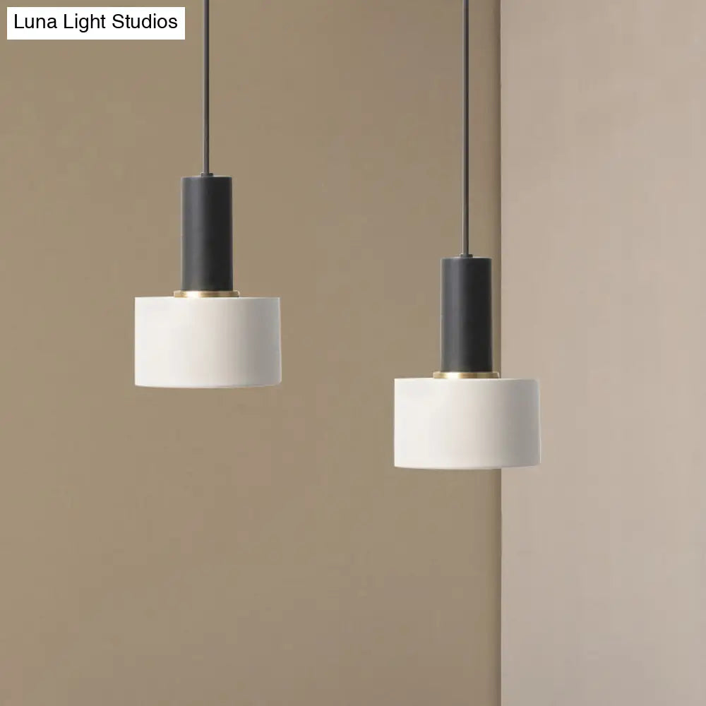 Modern Mini Pendant Light: Elegant Metallic Single Ceiling Hanging Light