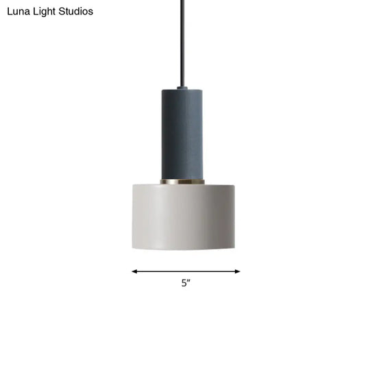 Modern Mini Pendant Light: Elegant Metallic Single Ceiling Hanging Light