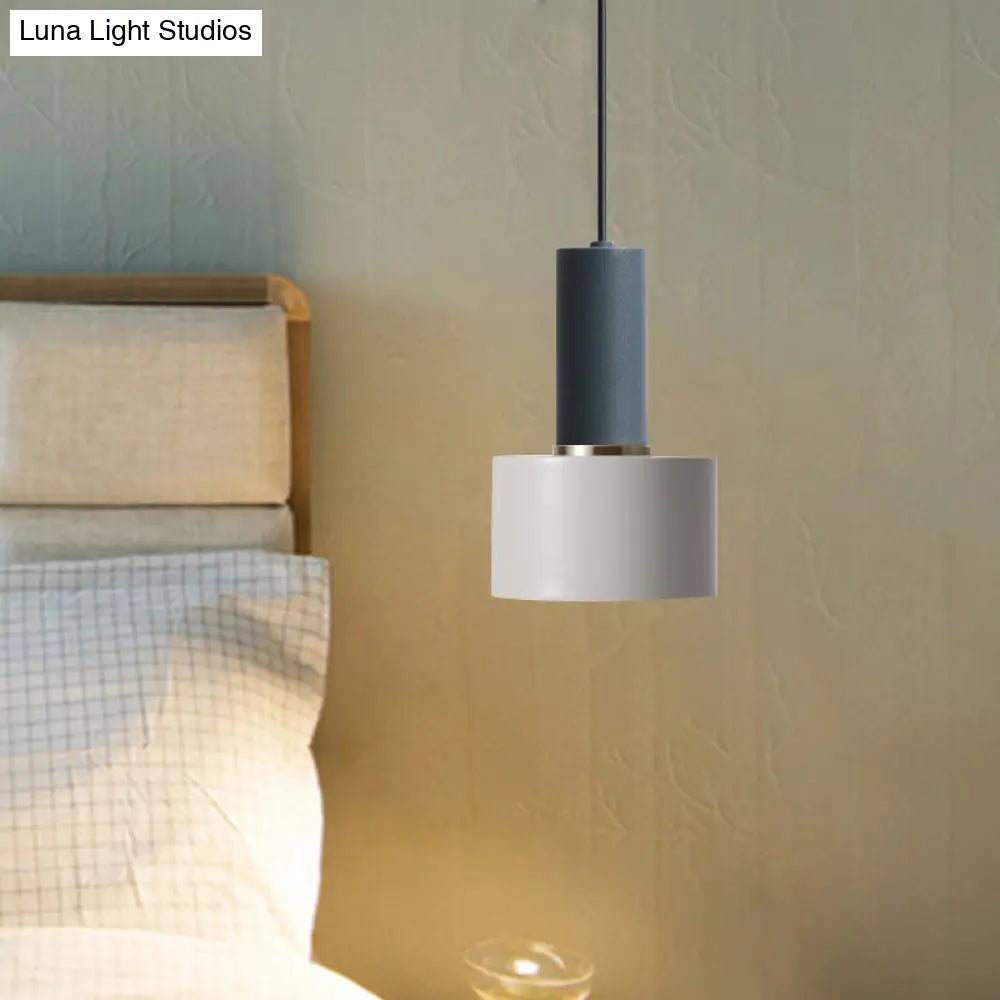 Modern Mini Pendant Light: Elegant Metallic Single Ceiling Hanging Light