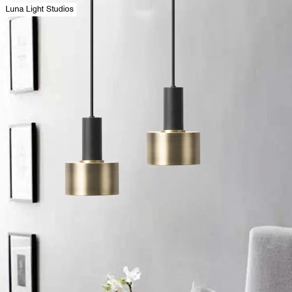 Modern Mini Pendant Light – Sleek Metallic Ceiling Hanging Single