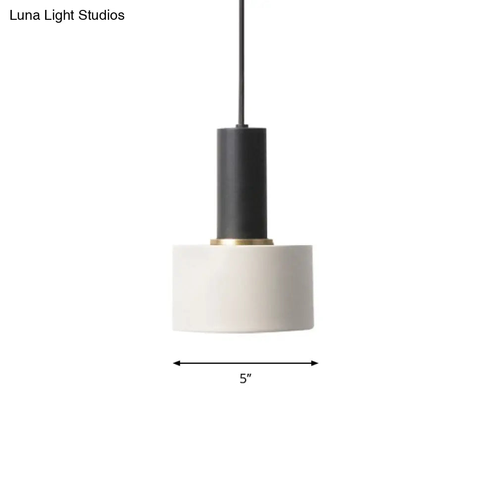 Modern Mini Pendant Light: Elegant Metallic Single Ceiling Hanging Light