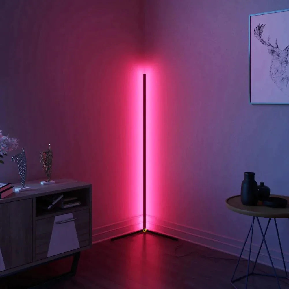 Modern Minimalism Corner Floor Lamp Colorful Bright Light Indoor Atmosphere Lights Home Bedroom