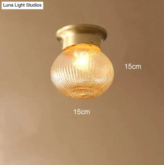 Modern Minimalist Creative All-Copper Corridor Aisle Light Stair Balcony Ceiling Lamp