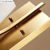 Modern Minimalist Creative Living Room Lamp Bedroom Headlight Aisle Copper Wall Lamp Copper Wall Lamps