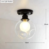 Modern Minimalist Glass Bulb Lamp Ceiling