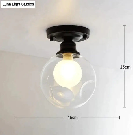 Modern Minimalist Glass Bulb Lamp Ceiling