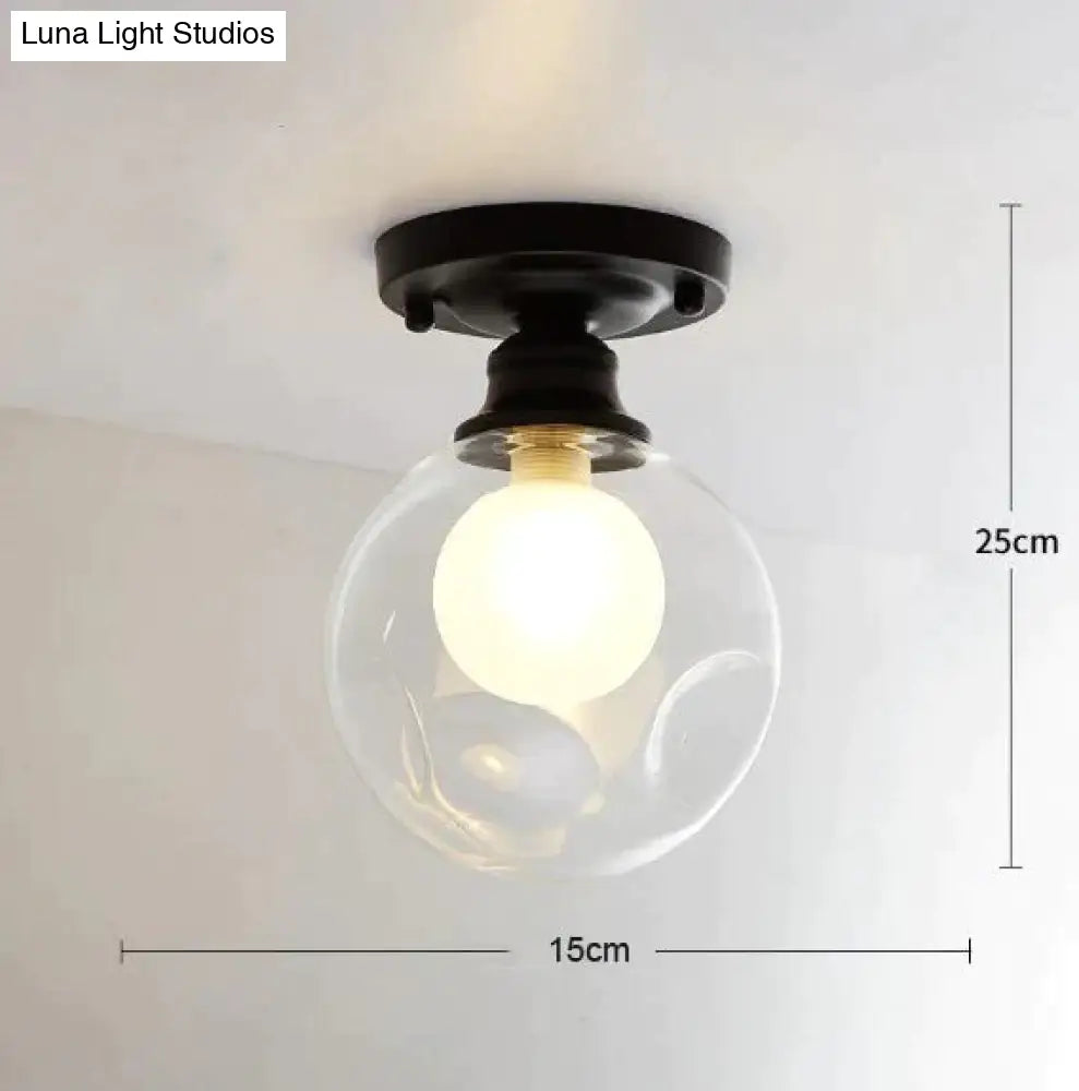 Modern Minimalist Glass Bulb Lamp Ceiling