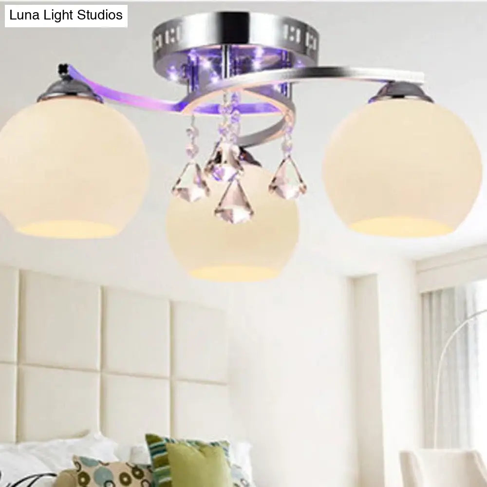 Modern Minimalist Living Room Crystal Fashion Restaurant Creative Ceiling Lamp