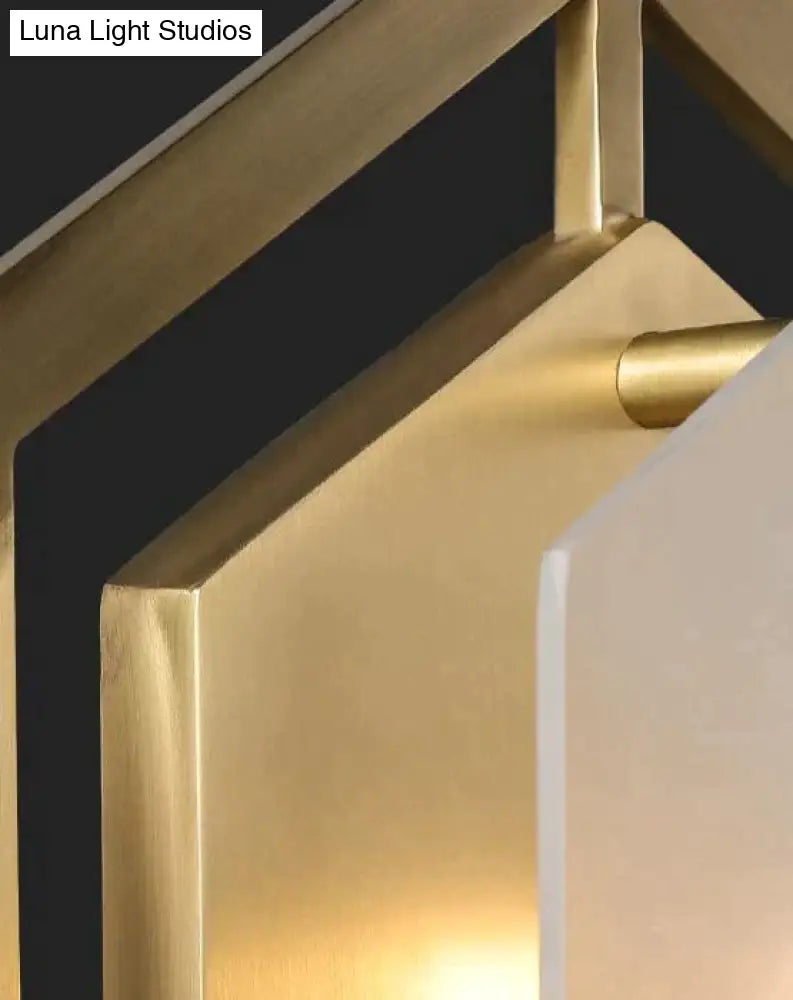 Modern Minimalist Luxury Hexagonal Copper Wall Lamp Copper Wall Lamps