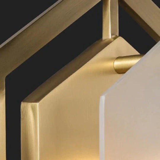 Modern Minimalist Luxury Hexagonal Copper Wall Lamp