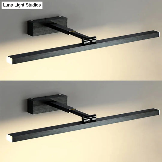 Modern Minimalist Metal Vanity Wall Light Fixture - Armed Single