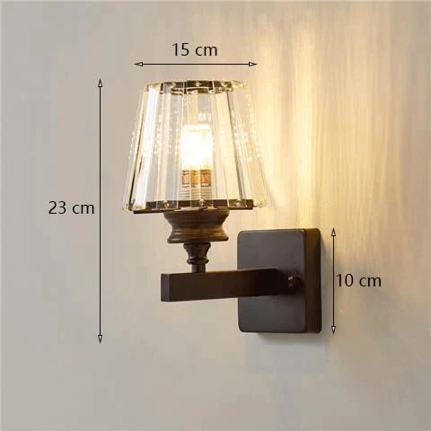 Modern Minimalist Wall Lamp With Glass Shade For Bedside Lighting Living Room E Light