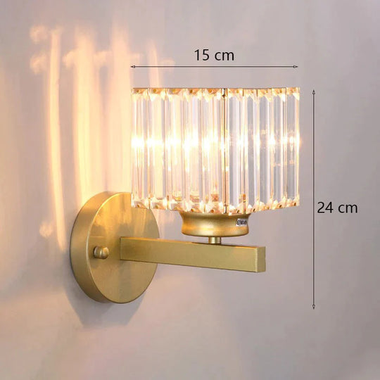 Modern Minimalist Wall Lamp with Glass Shade for Bedside Lighting Living Room Lighting