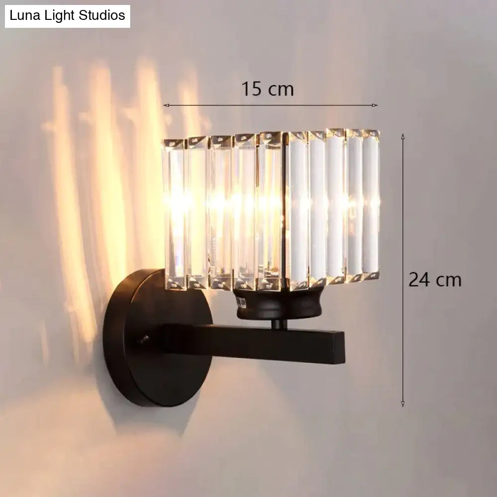 Modern Minimalist Wall Lamp With Glass Shade For Bedside Lighting Living Room Light