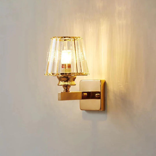 Modern Minimalist Wall Lamp with Glass Shade for Bedside Lighting Living Room Lighting