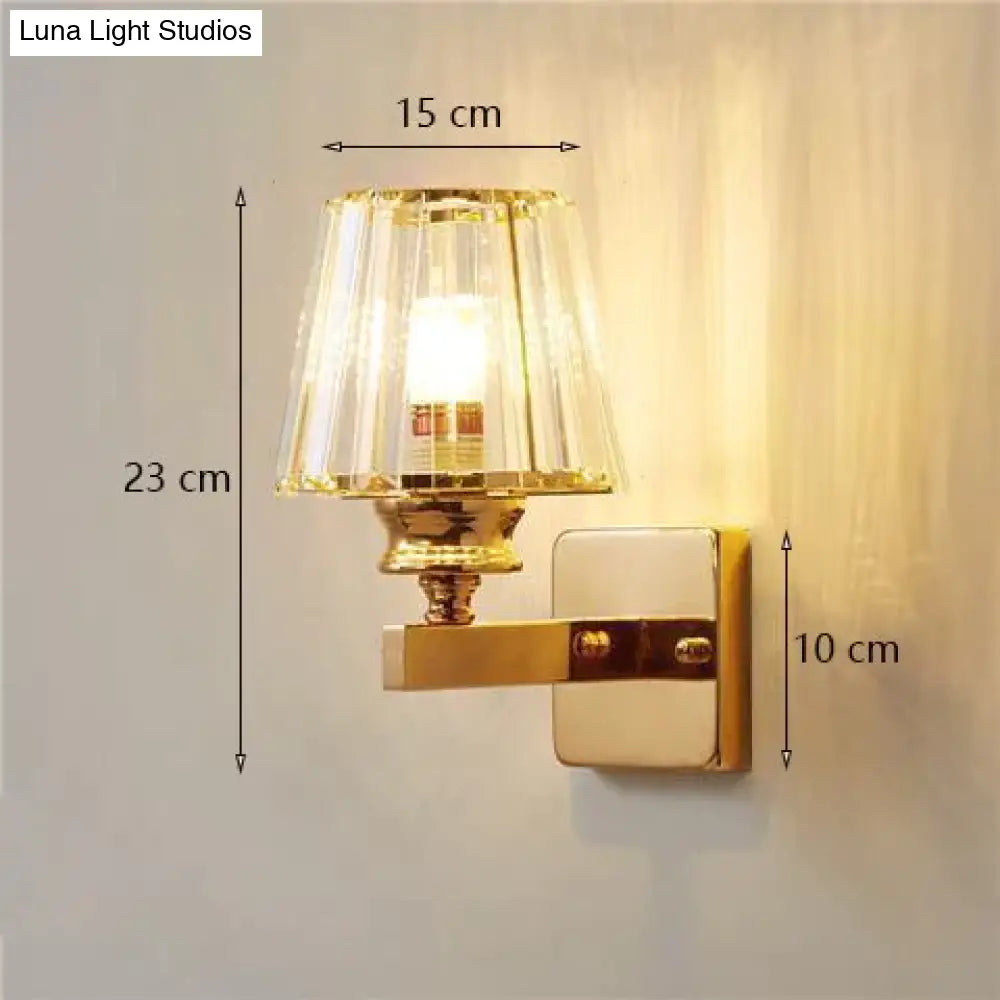 Modern Minimalist Wall Lamp With Glass Shade For Bedside Lighting Living Room Light