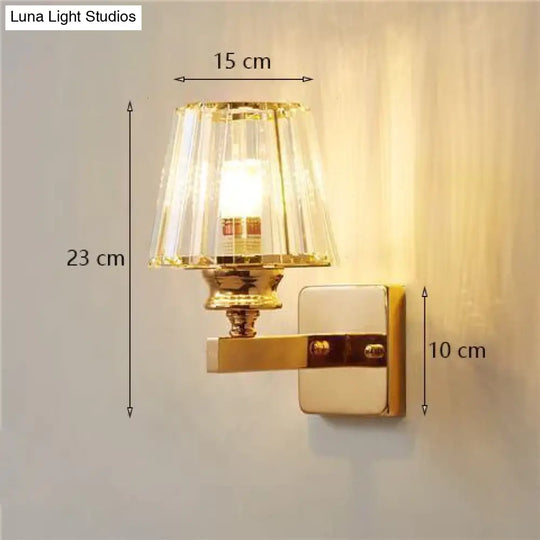 Modern Minimalist Wall Lamp With Glass Shade For Bedside Lighting Living Room Light