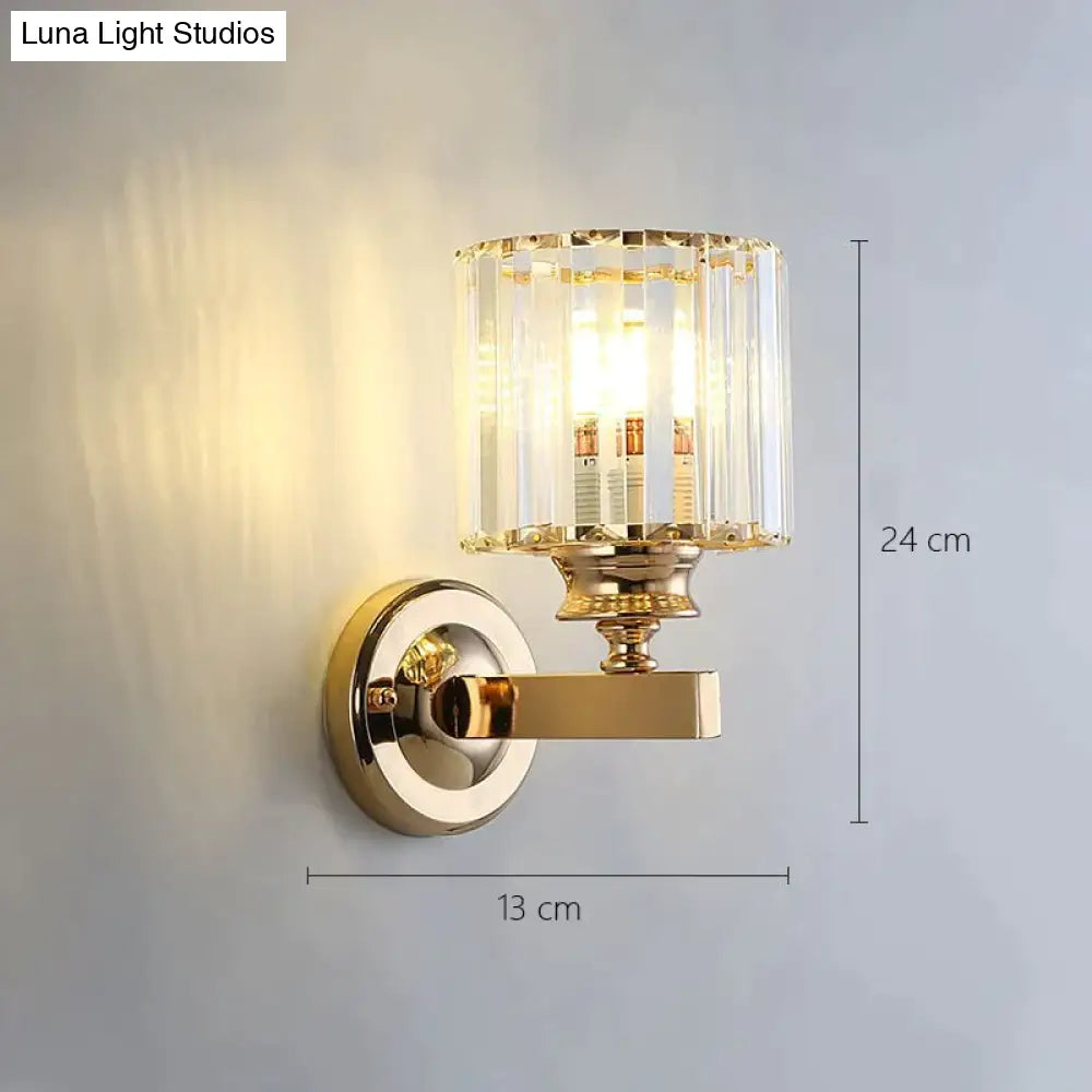 Modern Minimalist Wall Lamp With Glass Shade For Bedside Lighting Living Room Light