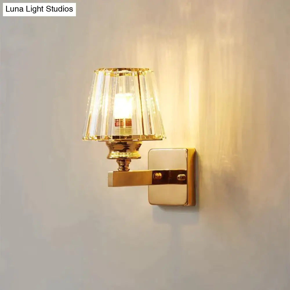 Modern Minimalist Wall Lamp With Glass Shade For Bedside Lighting Living Room Light