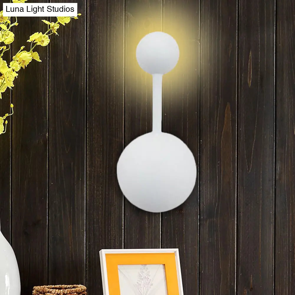 Modern Molecular Acrylic Wall Sconce For Bedroom With 1/2 Lights White Reading Lamp In Warm/White