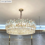 Modern Multi-Layer Crystal Chandelier Pendant For Living Room