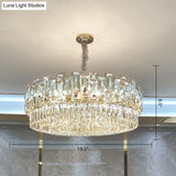 Modern Multi-Layer Crystal Chandelier Pendant For Living Room