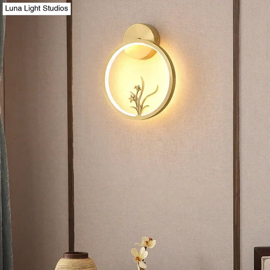 Modern New Simple Living Room Copper Wall Lamp Lamps