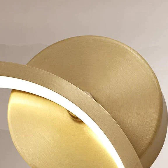 Modern New Simple Living Room Copper Wall Lamp