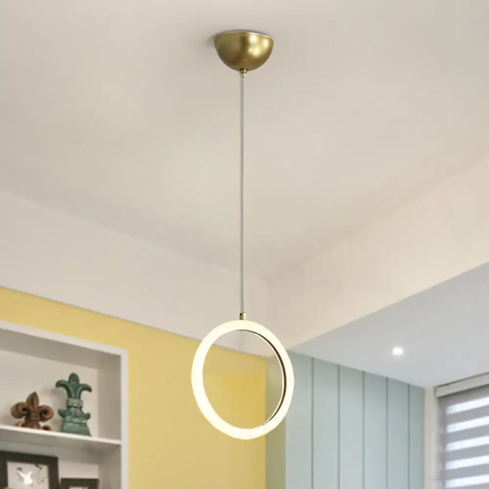 Modern Nordic Acrylic Chandelier - Gold Hanging Light Kit For Restaurants 1 /
