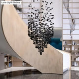 Modern Nordic Crystal Chandelier for Hotel Lobby Luxury Creative Design Ceiling Light with High-End Atmosphere